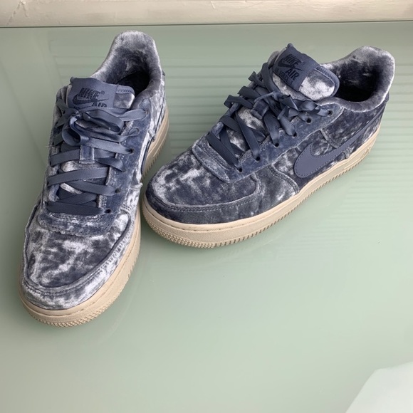 blue velvet air force ones